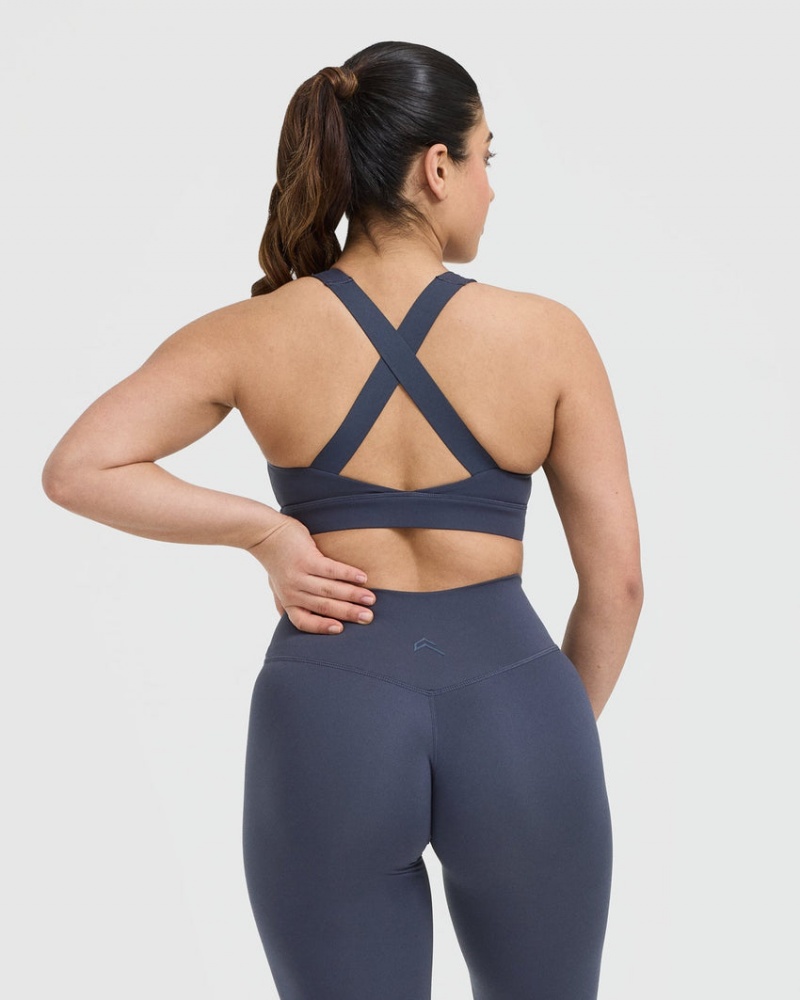 Oner Active Timeless φαρδια λουρακια Sports Bras μπλε | PZD658109