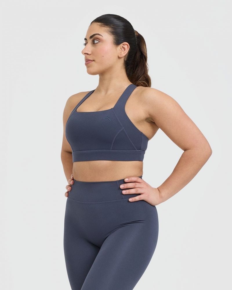 Oner Active Timeless φαρδια λουρακια Sports Bras μπλε | PZD658109