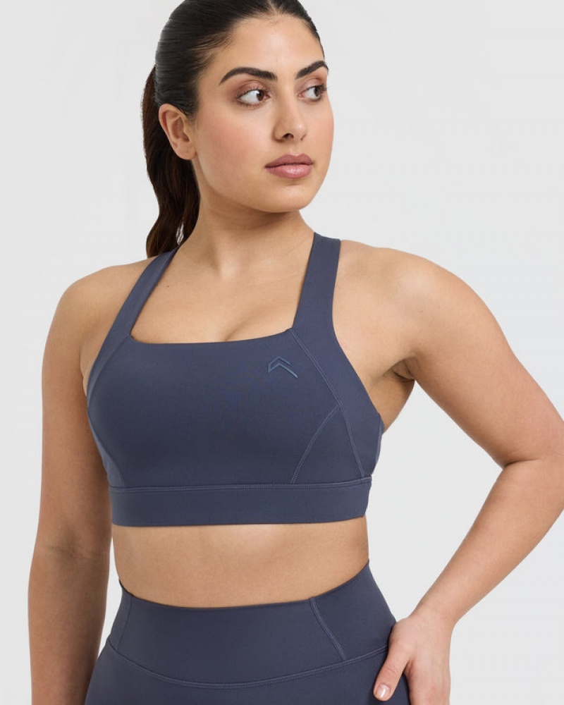 Oner Active Timeless φαρδια λουρακια Sports Bras μπλε | PZD658109