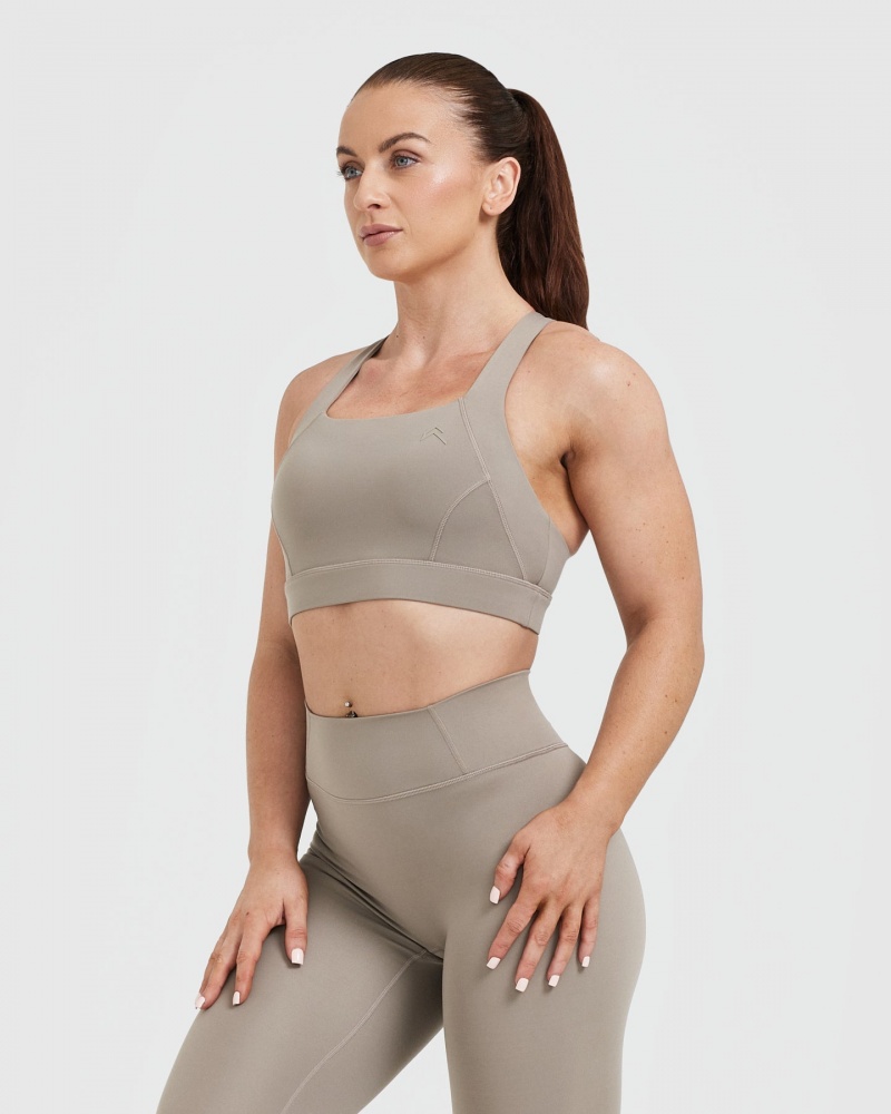 Oner Active Timeless φαρδια λουρακια Sports Bras γκρι | QZU095132