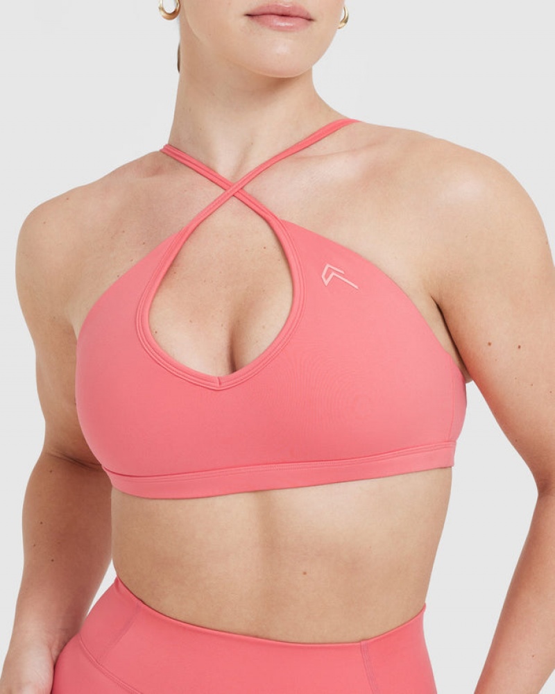 Oner Active Timeless strappy Bralette Sports Bras ροζ | NOJ736450