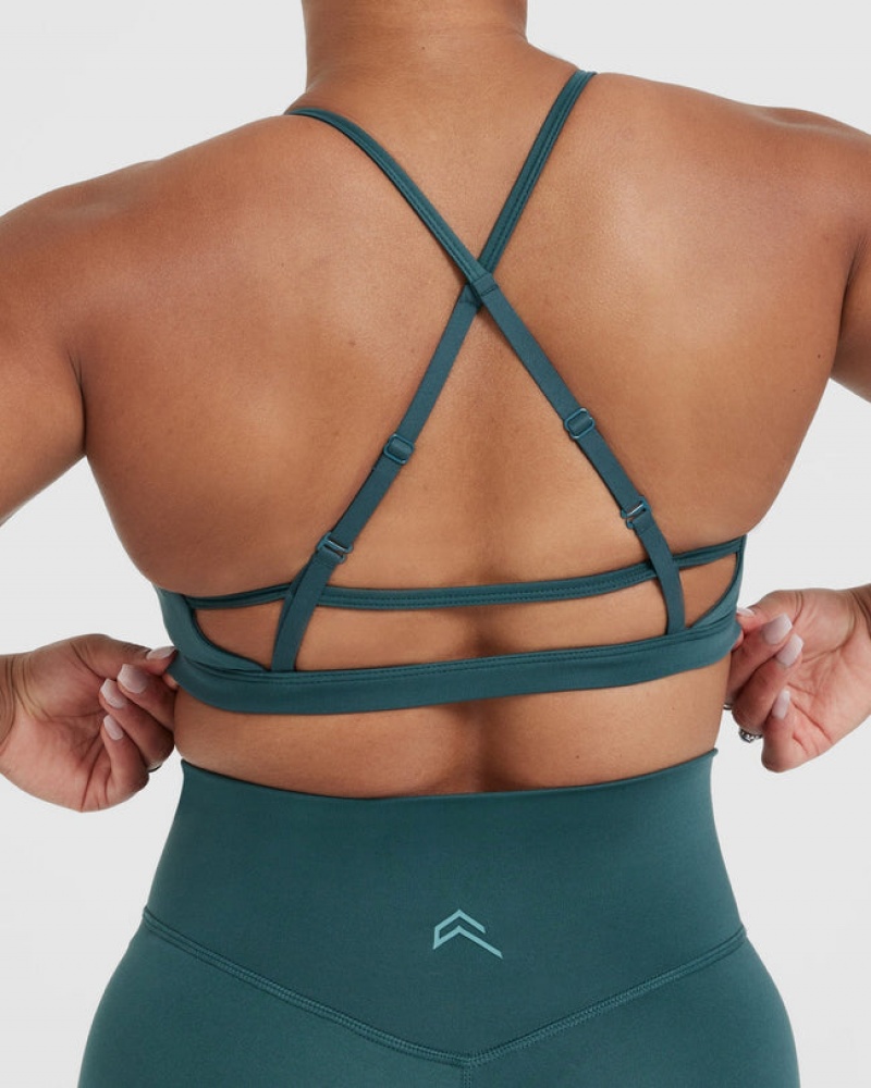 Oner Active Timeless strappy Bralette Sports Bras μπλε τυρκουάζ | IGM764152