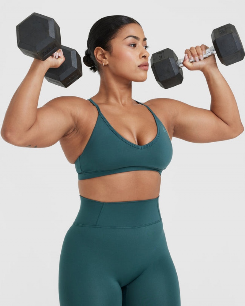 Oner Active Timeless strappy Bralette Sports Bras μπλε τυρκουάζ | IGM764152