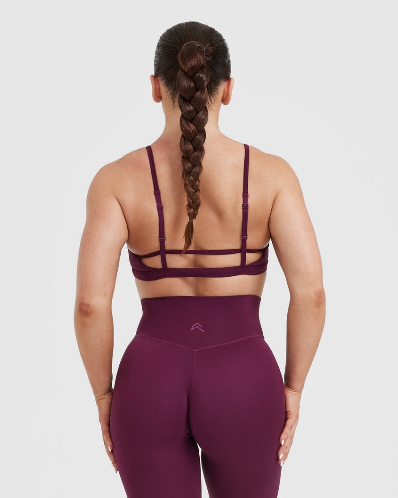 Oner Active Timeless strappy Bralette Sports Bras μπορντο | MLG162357