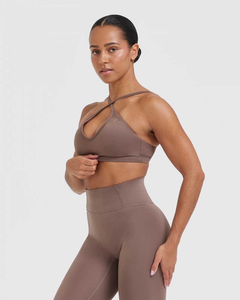 Oner Active Timeless strappy Bralette Sports Bras καφε | QIK018746