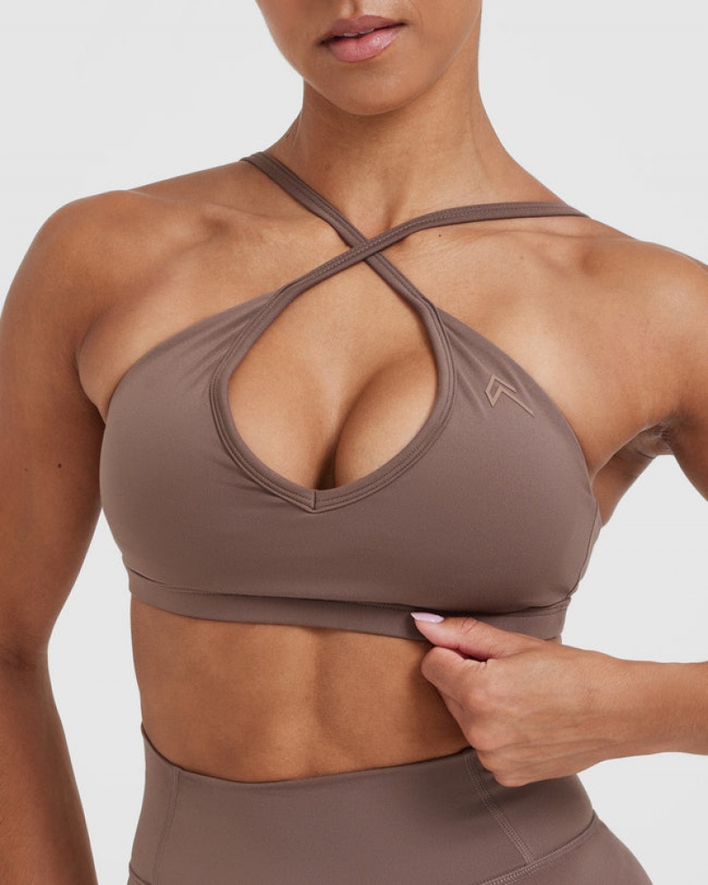 Oner Active Timeless strappy Bralette Sports Bras καφε | QIK018746