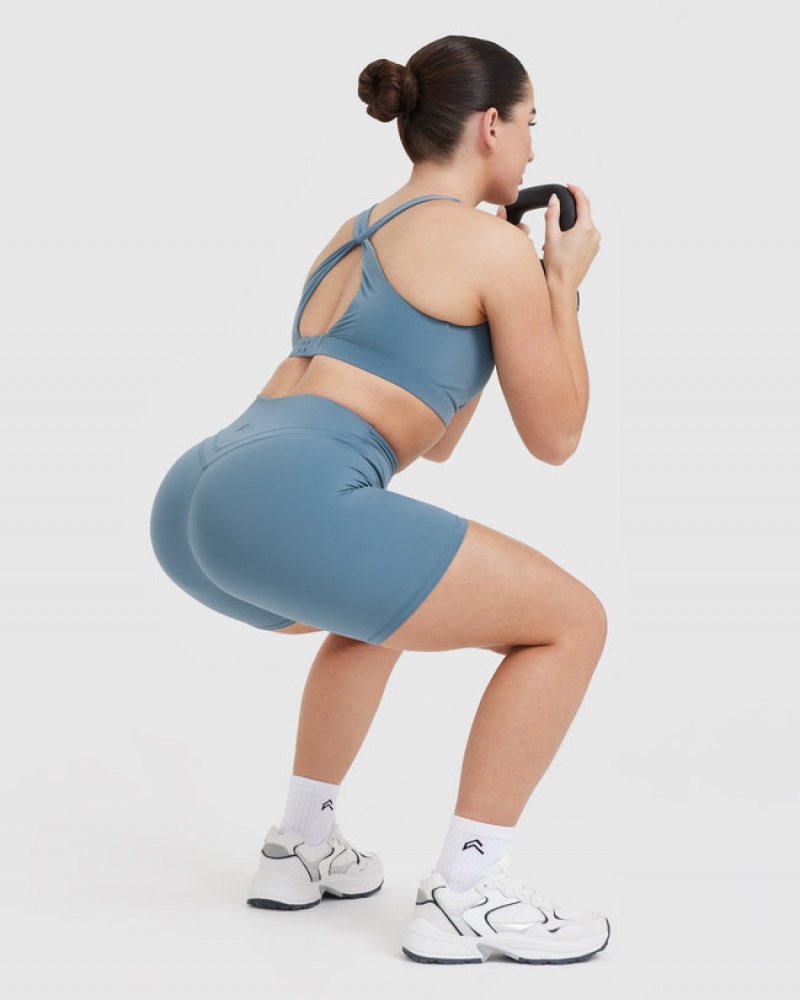 Oner Active Unified High Waisted Σορτσ μπλε | OVQ082594