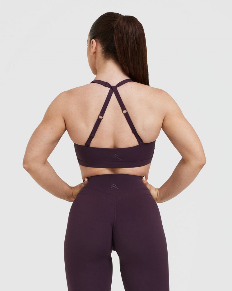 Oner Active Unified Twist Sports Bras μωβ | CZD839126