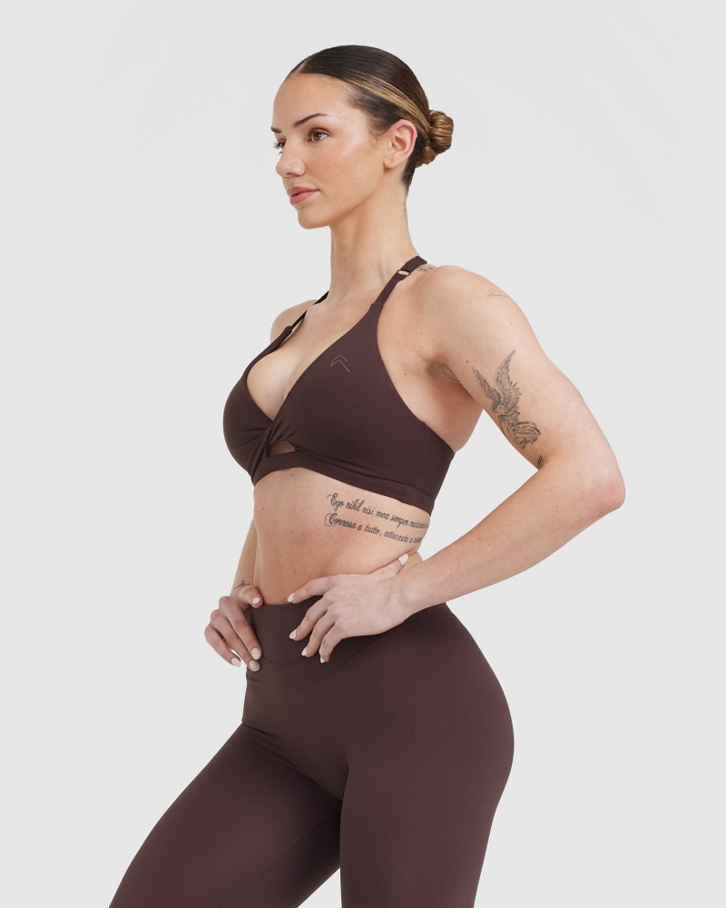 Oner Active Unified Twist Sports Bras μωβ καφε | BON921703