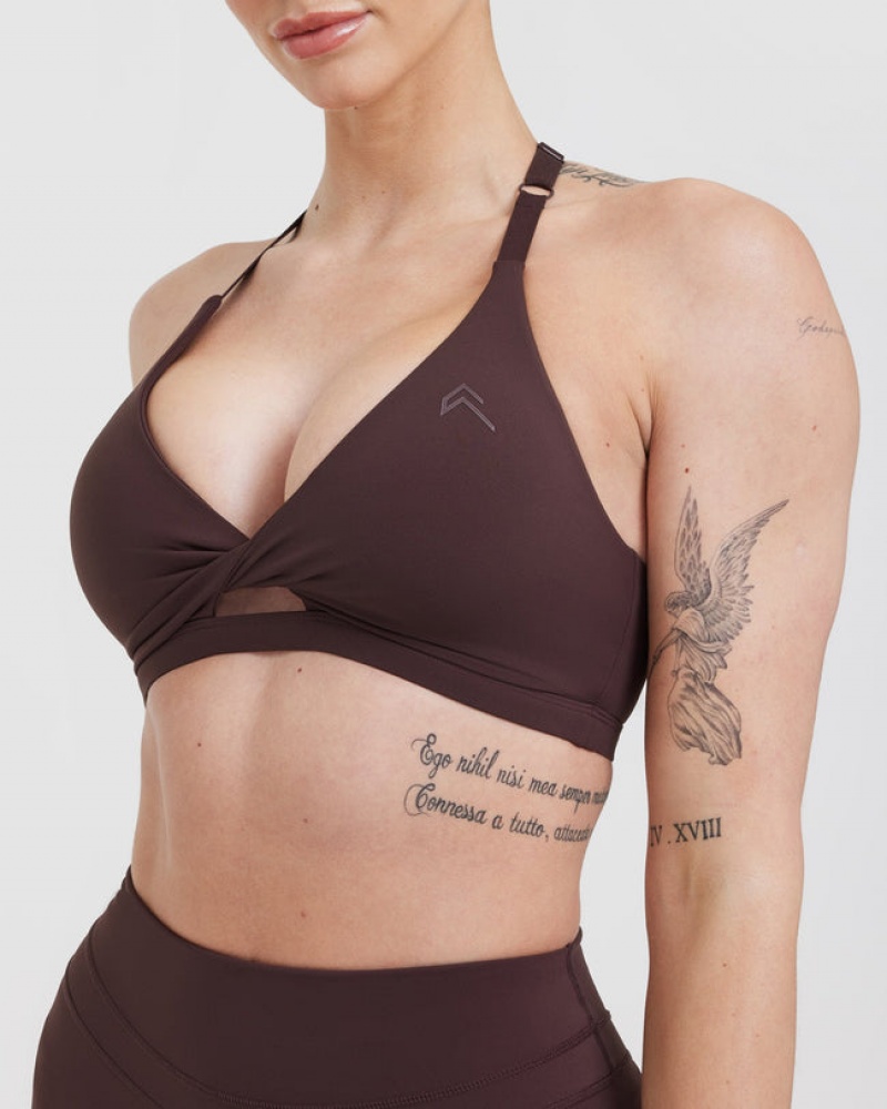 Oner Active Unified Twist Sports Bras μωβ καφε | BON921703