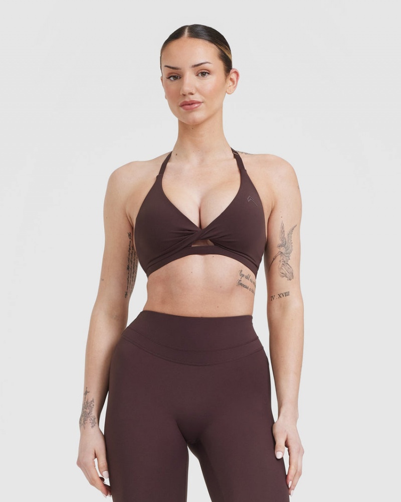 Oner Active Unified Twist Sports Bras μωβ καφε | BON921703