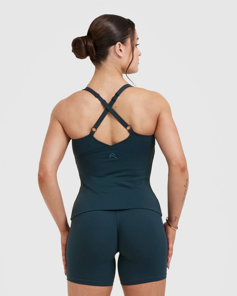 Oner Active Unified V-Neck Cross Back μπλουζακια μπλε | WQX430289