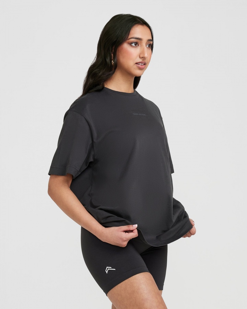 Oner Active κλασικα Mirror σταμπεσ Oversized μπλουζακια μαυρα | SRH503419