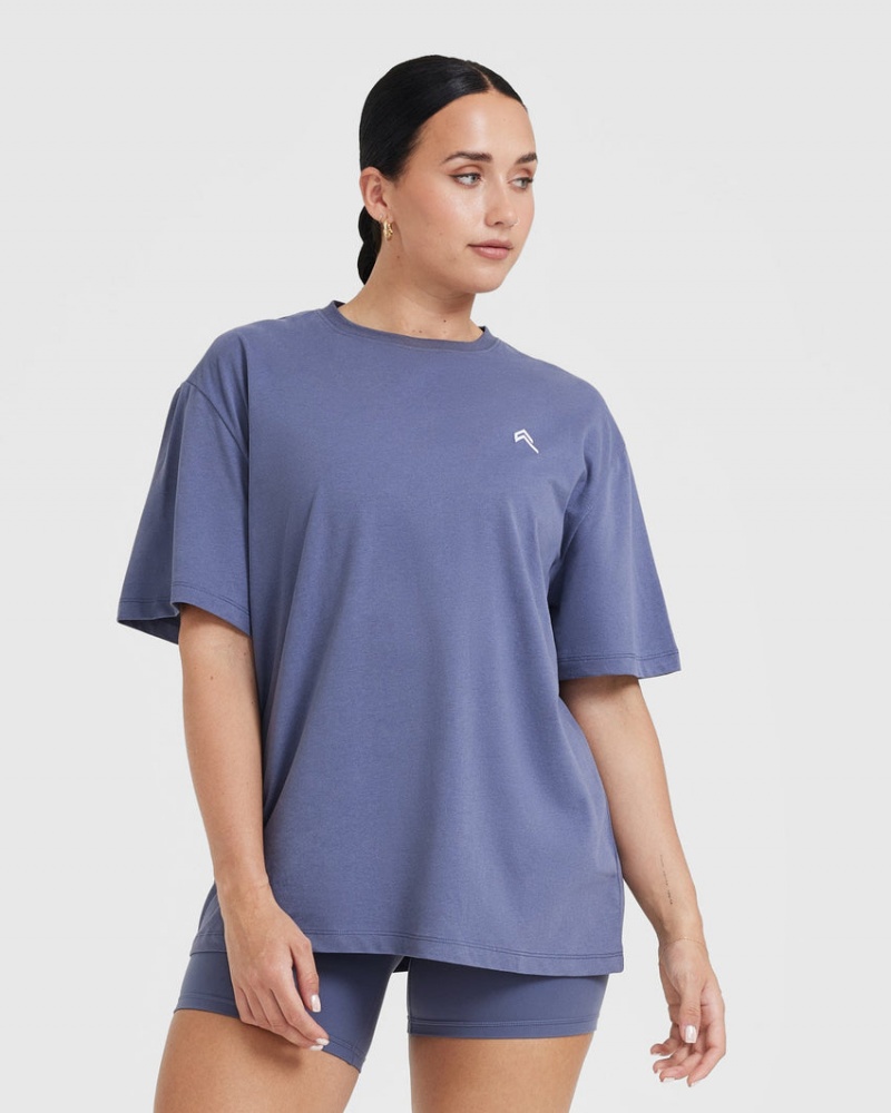 Oner Active κλασικα Oversized ελαφρια μπλουζακια μπλε | GCY245390