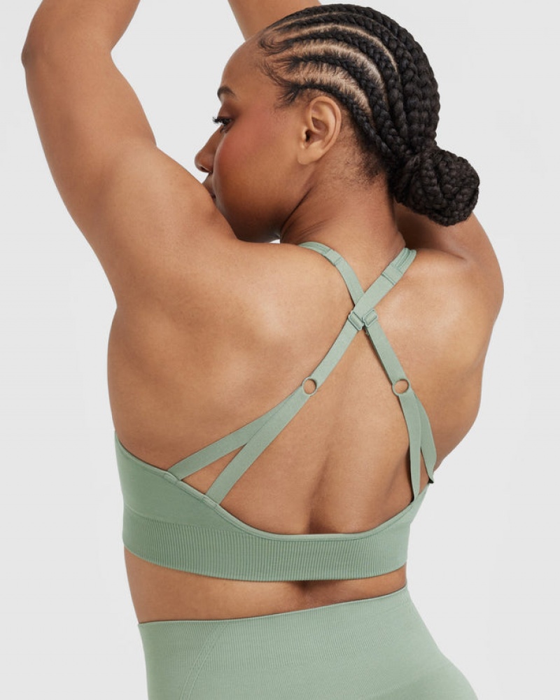 Oner Active κλασικα Seamless 2.0 Bralette Sports Bras Ελιά | PYA463950