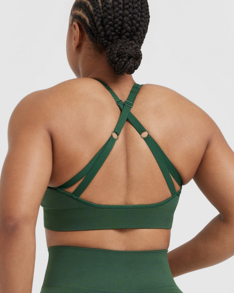 Oner Active κλασικα Seamless 2.0 Bralette Sports Bras πρασινο | UQE019364