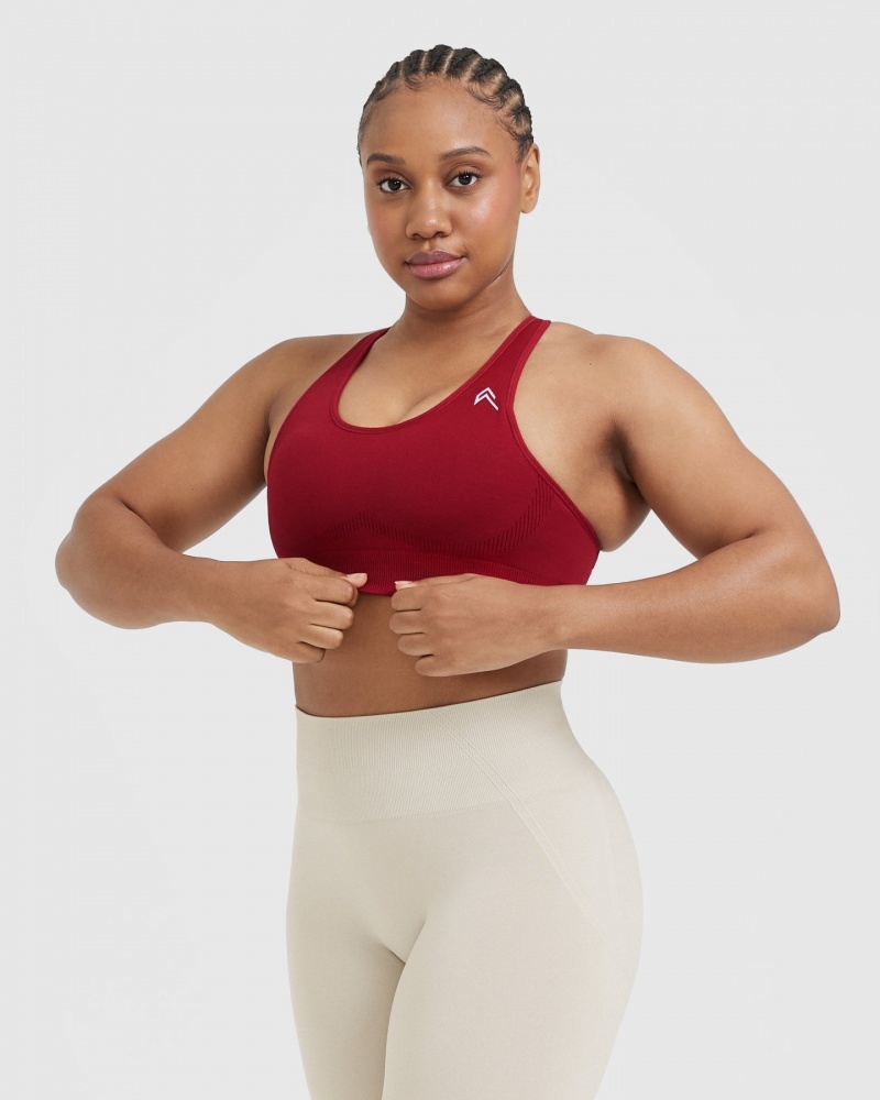 Oner Active κλασικα Seamless 2.0 Bralette Sports Bras κοκκινα μπορντο | PZL837561