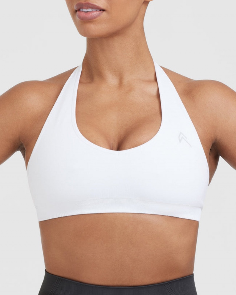 Oner Active κλασικα Seamless 2.0 Halter Neck Bralette Sports Bras ασπρα | VCZ695801