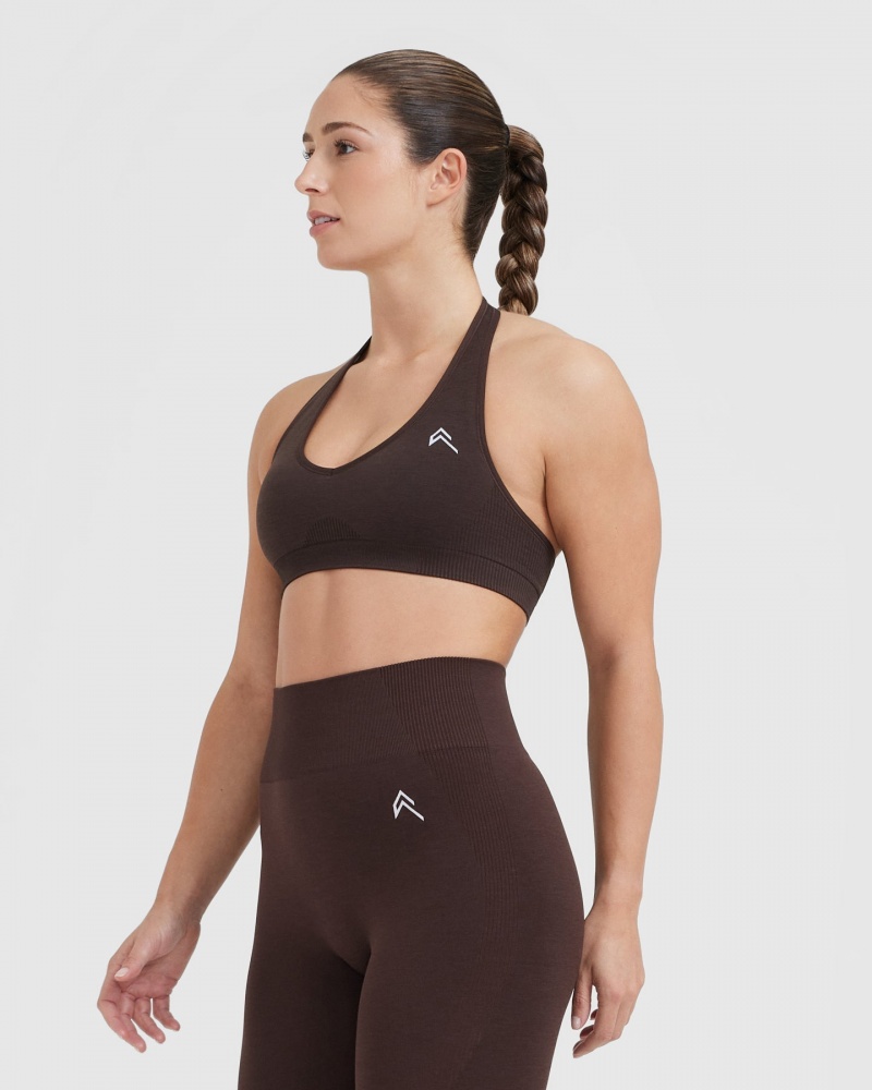 Oner Active κλασικα Seamless 2.0 Halter Neck Bralette Sports Bras σκούρο γκρι | ZJA671932