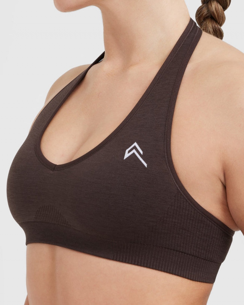 Oner Active κλασικα Seamless 2.0 Halter Neck Bralette Sports Bras σκούρο γκρι | ZJA671932