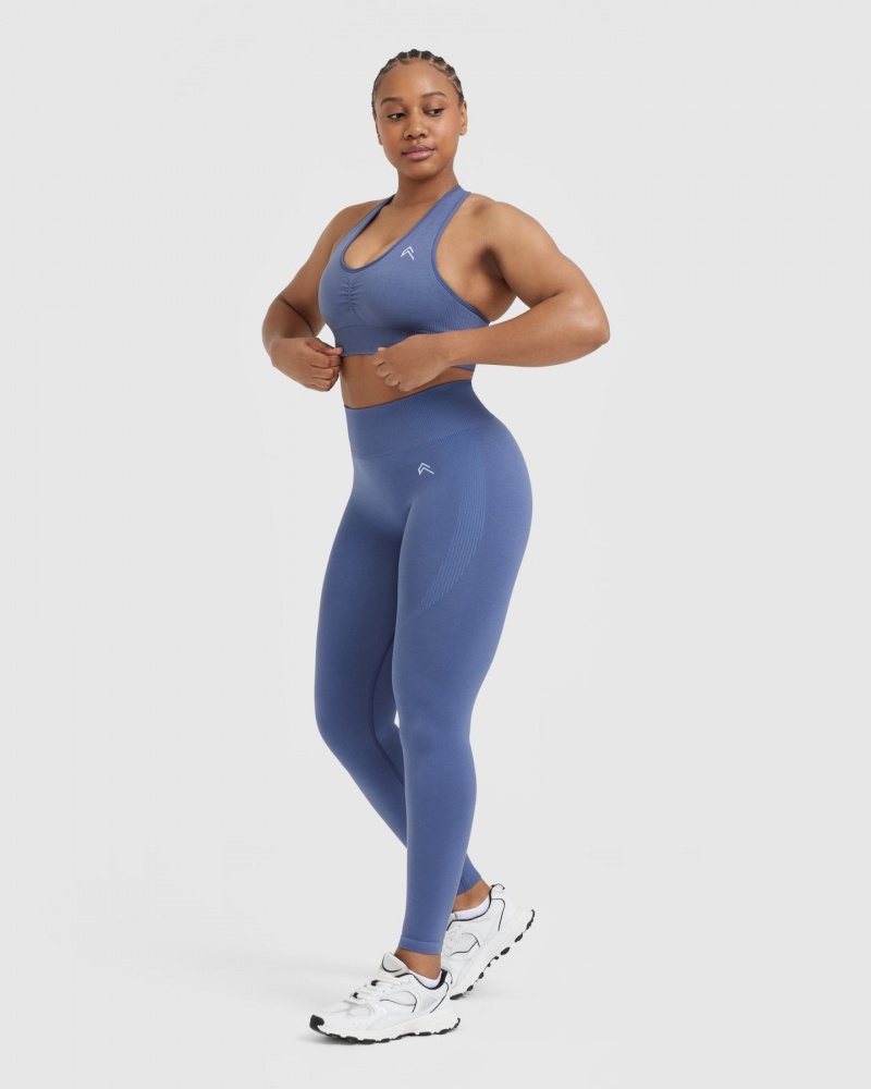 Oner Active κλασικα Seamless 2.0 V-Neck Bralette Sports Bras μπλε | XYH067932