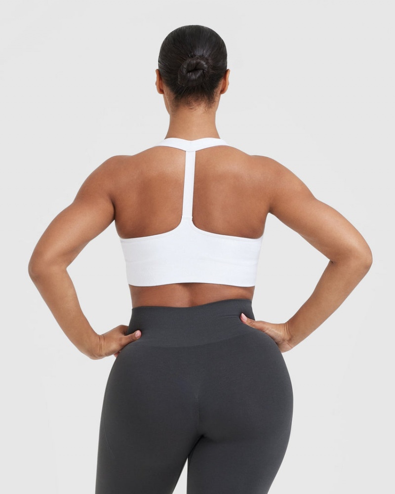 Oner Active κλασικα Seamless 2.0 V-Neck Bralette Sports Bras ασπρα | ICV621507