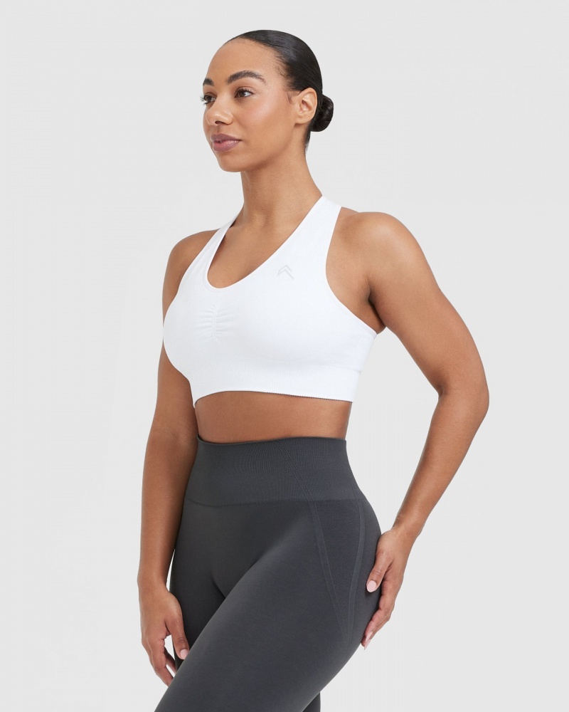 Oner Active κλασικα Seamless 2.0 V-Neck Bralette Sports Bras ασπρα | ICV621507