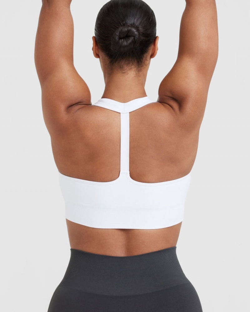 Oner Active κλασικα Seamless 2.0 V-Neck Bralette Sports Bras ασπρα | ICV621507